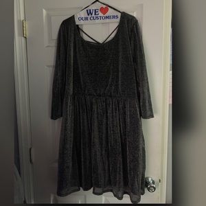Silver Glitter Dress